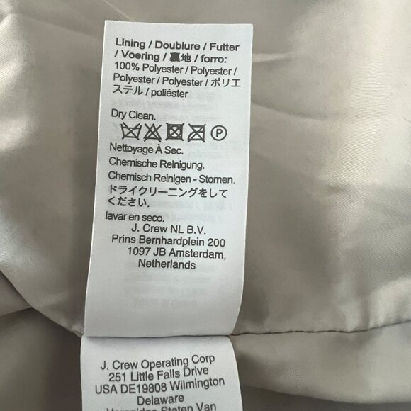 J CREW FACTORY COLOR BLOCK WOOL BLEND COAT SIZE 10 - Picture 6 of 9